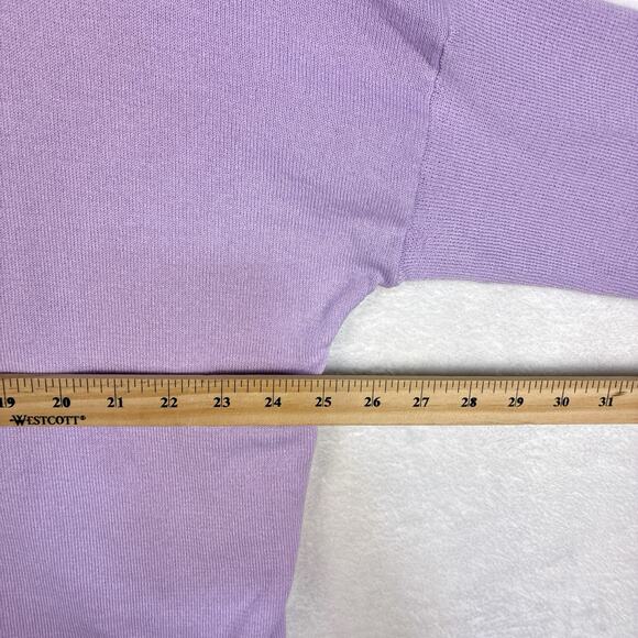 Tuckernuck Clayton Sweater Polo Womens XL/XXL Purple Boxy Knit Preppy Soft Girl - Picture 8 of 9